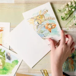 Carte de vœux aquarelle 24 x 15,8 cm Automne - Mon Voisin Totoro