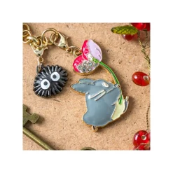 Chaînette Charms Totoro Gris & Fleur - Mon Voisin Totoro