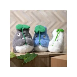 Peluche Nakayoshi Totoro Gris avec feuille - Mon Voisin Totoro
