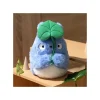 Peluche Nakayoshi Totoro Bleu avec feuille - Mon Voisin Totoro