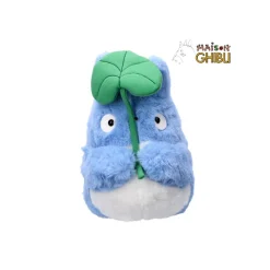 Peluche Nakayoshi Totoro Bleu avec feuille - Mon Voisin Totoro