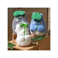 Peluche Nakayoshi Totoro Bleu avec feuille - Mon Voisin Totoro